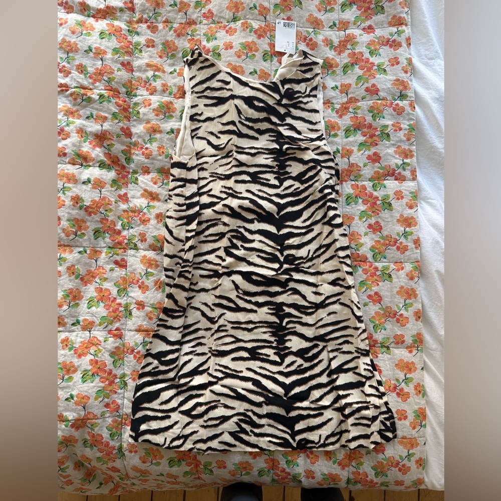Zebra Print Mini Shift Dress